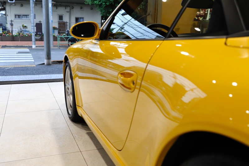 ポルシェ 911(Type997) カブリオレ イエローメーター ボディ同色 ポルシェ 911(Type997) カブリオレ イエローメーター ボディ同色