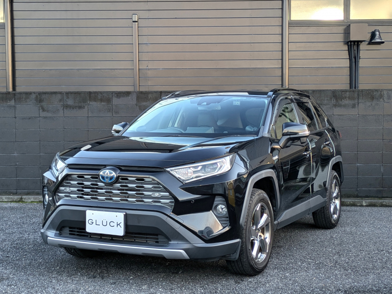 トヨタ RAV4 ハイブリッドG E-Four 4WD ワンオーナー 黒革 プリ